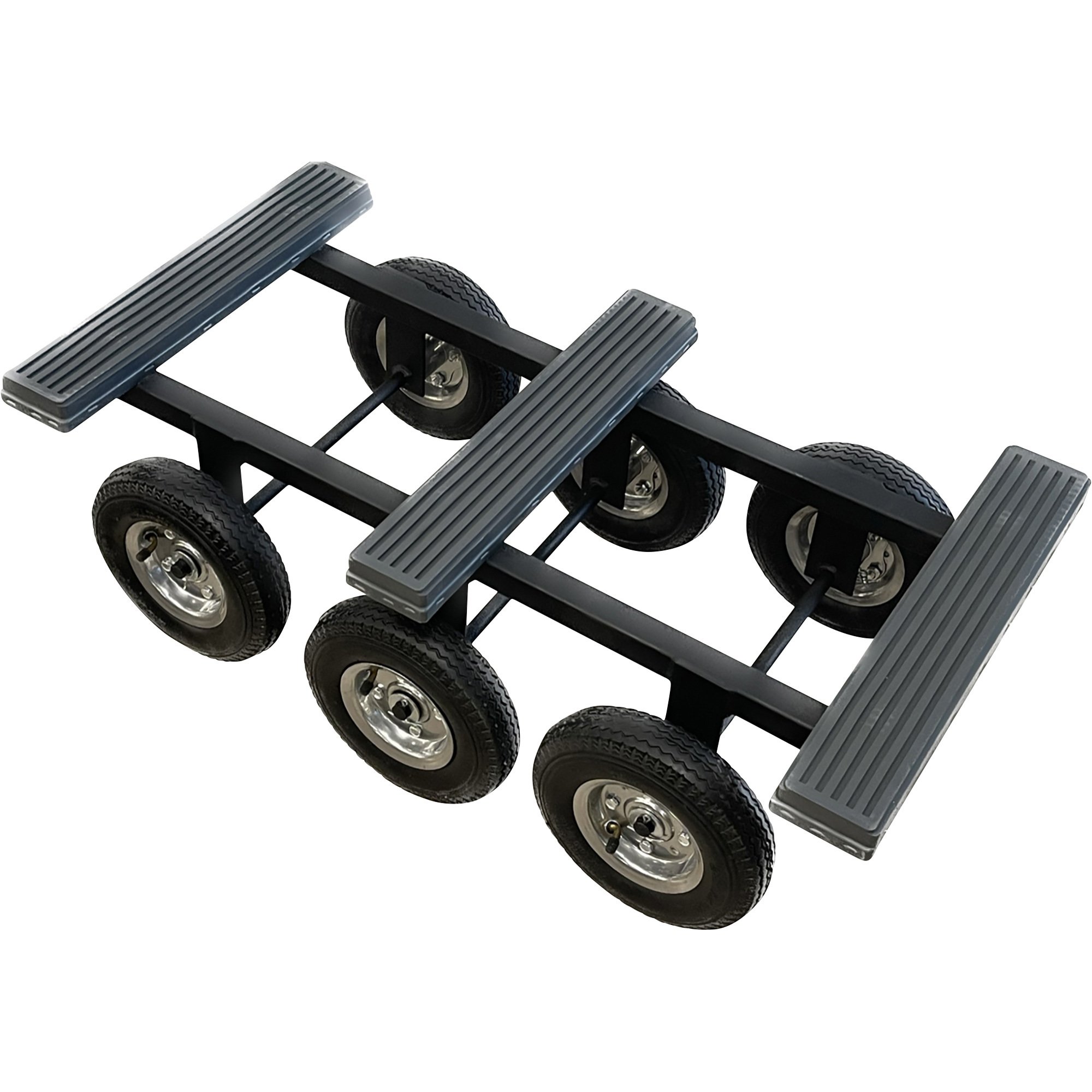 TDi All-Terrain Steel Dolly with 6 Pneumatic Swivel Tires — 1000-Lb. Capacity, 36in.L x 18in.W x 10in.H, Model# ATD-PN